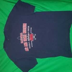 Smithsonian National Air and Space Museum Tshirt Size L Navy Blue